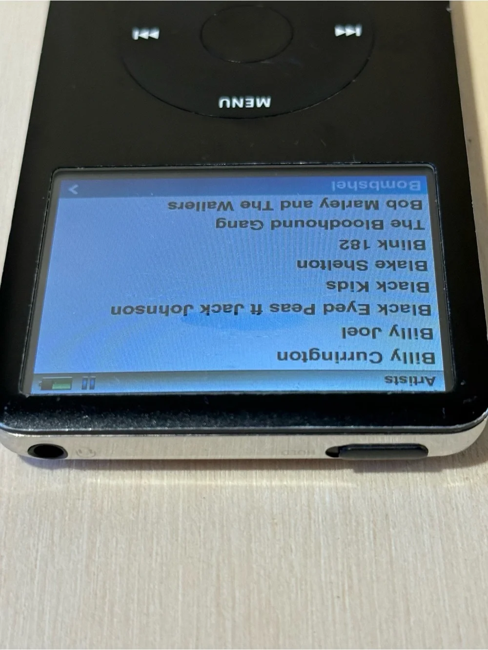 iPod Model:A1136 6thGen 80GB Blk Bad Battery For-Parts/Repair Read Info!